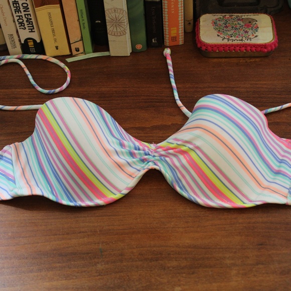 Striped Victoria Secret Bikini Top - Picture 1 of 8